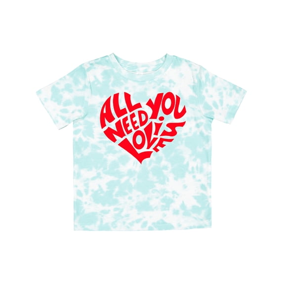 Inktastic All You Need is Love Red Heart Shape Boys or Girls Toddler T-Shirt