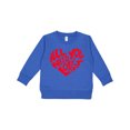 thumbnail image 1 of Inktastic All You Need is Love Red Heart Shape Toddler Sweatshirt, 1 of 4