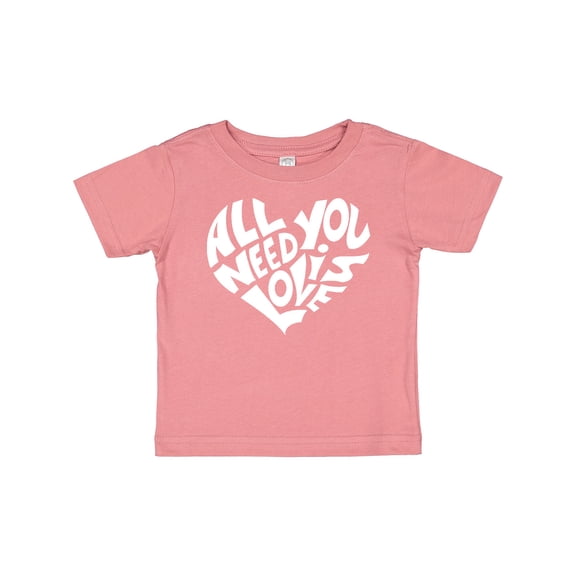 Inktastic All You Need is Love White Heart Shape Boys or Girls Baby T-Shirt