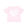 thumbnail image 1 of Inktastic All You Need is Love White Heart Shape Boys or Girls Toddler T-Shirt, 1 of 5
