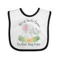 thumbnail image 1 of Inktastic All of God's Grace in One Tiny Face Boys or Girls Baby Bib, 1 of 4