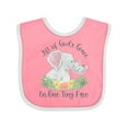 thumbnail image 1 of Inktastic All of God's Grace in One Tiny Face Boys or Girls Baby Bib, 1 of 4