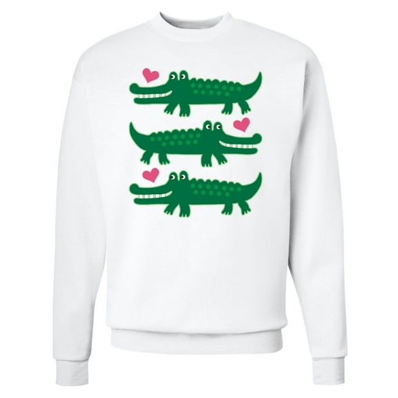 Inktastic Alligator Crocodile Reptile Adult Sweatshirt