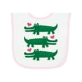 thumbnail image 1 of Inktastic Alligator Crocodile Reptile Baby Terry Cloth Bib, 1 of 3
