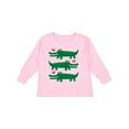 thumbnail image 1 of Inktastic Alligator Crocodile Reptile Girls Long Sleeve Toddler T-Shirt, 1 of 5