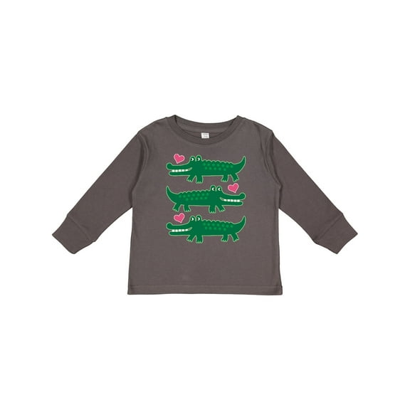 Inktastic Alligator Crocodile Reptile Girls Long Sleeve Toddler T-Shirt