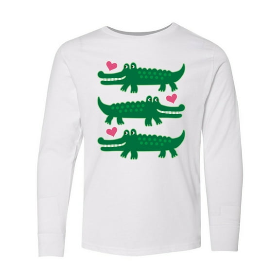 Inktastic Alligator Crocodile Reptile Long Sleeve Youth T-Shirt