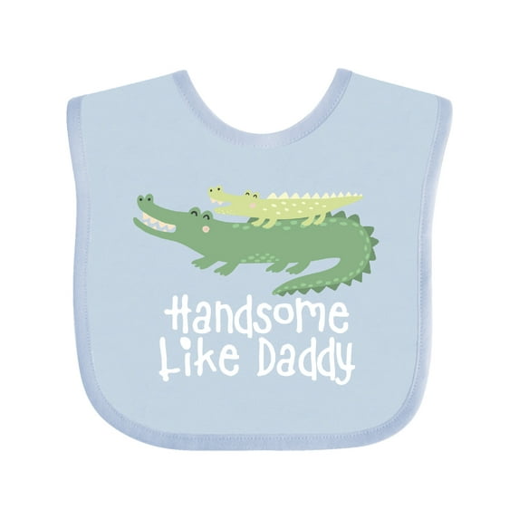Inktastic Alligator Handsome Like Daddy Baby Boy Boys Baby Bib