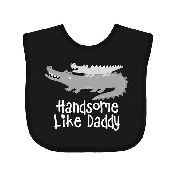 Inktastic Alligator Handsome Like Daddy Baby Boy Boys Baby Bib