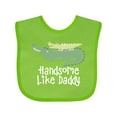 thumbnail image 1 of Inktastic Alligator Handsome Like Daddy Baby Boy Boys Baby Bib, 1 of 4