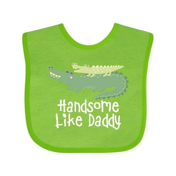 Inktastic Alligator Handsome Like Daddy Baby Boy Boys Baby Bib