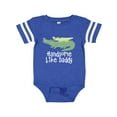 thumbnail image 1 of Inktastic Alligator Handsome Like Daddy Baby Boy Boys Baby Bodysuit, 1 of 5