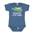 thumbnail image 1 of Inktastic Alligator Handsome Like Daddy Baby Boy Boys Baby Bodysuit, 1 of 5