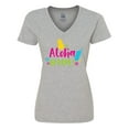 thumbnail image 1 of Inktastic Aloha Beaches, Flowers, Pineapple, Cocktail Women's V-Neck T-Shirt, 1 of 5
