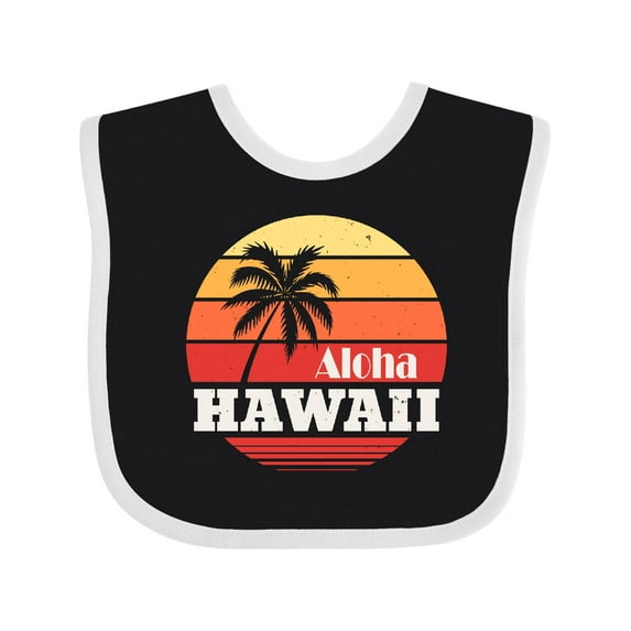 Inktastic Aloha Hawaii Vacation Retro Vintage Boys or Girls Baby Bib