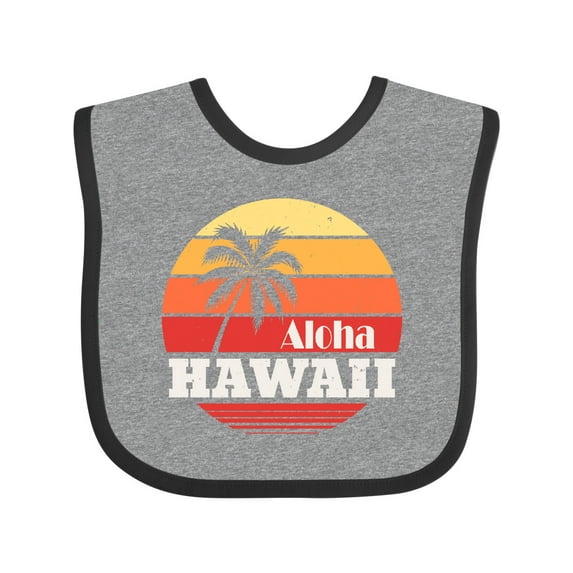 Inktastic Aloha Hawaii Vacation Retro Vintage Boys or Girls Baby Bib