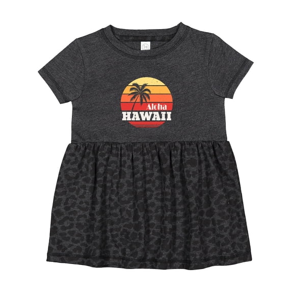 Inktastic Aloha Hawaii Vacation Retro Vintage Girls Baby Dress