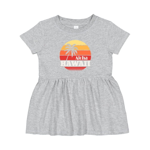 Inktastic Aloha Hawaii Vacation Retro Vintage Girls Baby Dress