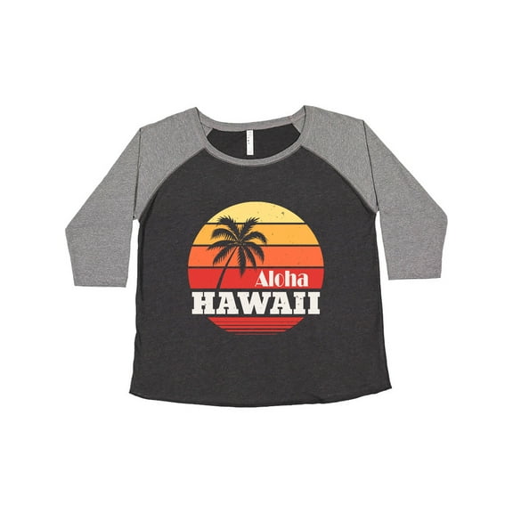Inktastic Aloha Hawaii Vacation Retro Vintage Women's Plus Size T-Shirt