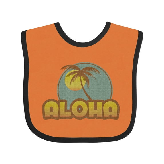 Inktastic Aloha Palm Boys or Girls Baby Bib
