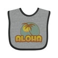 thumbnail image 1 of Inktastic Aloha Palm Boys or Girls Baby Bib, 1 of 4