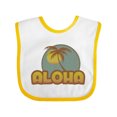 thumbnail image 1 of Inktastic Aloha Palm Boys or Girls Baby Bib, 1 of 4