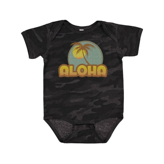 Inktastic Aloha Palm Boys or Girls Baby Bodysuit