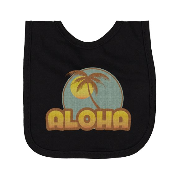 Inktastic Aloha Palm Newborn Bib