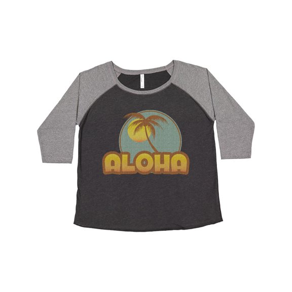 Inktastic Aloha Palm Women's Plus Size T-Shirt