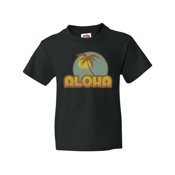 Inktastic Aloha Palm Youth T-Shirt