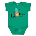 thumbnail image 1 of Inktastic Aloha- in Cursive with Pineapple Rainbow Colors Boys or Girls Baby Bodysuit, 1 of 5