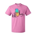 thumbnail image 1 of Inktastic Aloha- in Cursive with Pineapple Rainbow Colors T-Shirt, 1 of 5