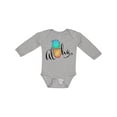 thumbnail image 1 of Inktastic Aloha- in cursive with pineapple rainbow colors Boys or Girls Long Sleeve Baby Bodysuit, 1 of 5