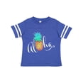 thumbnail image 1 of Inktastic Aloha- in cursive with pineapple rainbow colors Boys or Girls Toddler T-Shirt, 1 of 5
