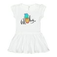 thumbnail image 1 of Inktastic Aloha- in cursive with pineapple rainbow colors Girls Baby Dress, 1 of 5