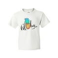 thumbnail image 1 of Inktastic Aloha- in cursive with pineapple rainbow colors Youth T-Shirt, 1 of 5