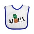 thumbnail image 1 of Inktastic Aloha- with Pineapple Boys or Girls Baby Bib, 1 of 4