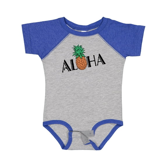 Inktastic Aloha- with Pineapple Boys or Girls Baby Bodysuit
