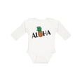 thumbnail image 1 of Inktastic Aloha- with pineapple Boys or Girls Long Sleeve Baby Bodysuit, 1 of 5