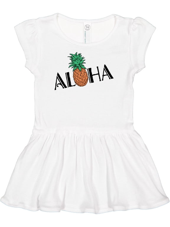 Aloha- with pineapple Girls Baby Dress