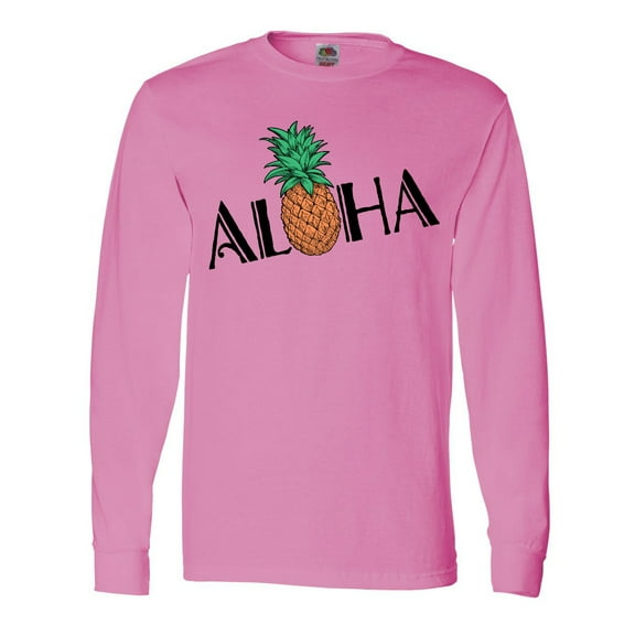 Inktastic Aloha- with pineapple Long Sleeve T-Shirt