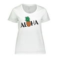 thumbnail image 1 of Inktastic Aloha- with pineapple Women's Plus Size T-Shirt, 1 of 5