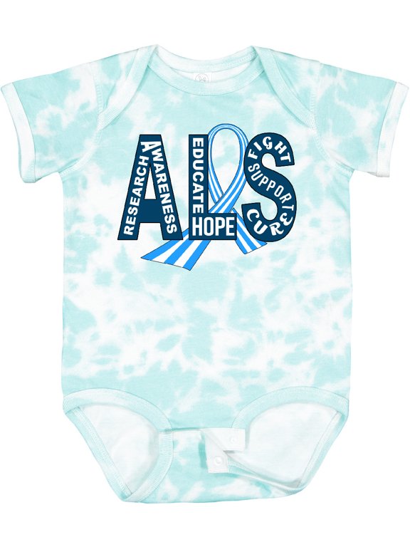 ALS Awareness Ribbon Boys or Girls Baby Bodysuit