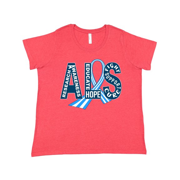Inktastic Als Awareness Ribbon Women's Plus Size T-Shirt