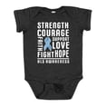 thumbnail image 1 of Inktastic ALS Awareness Strength Courage Support Boys or Girls Baby Bodysuit, 1 of 5