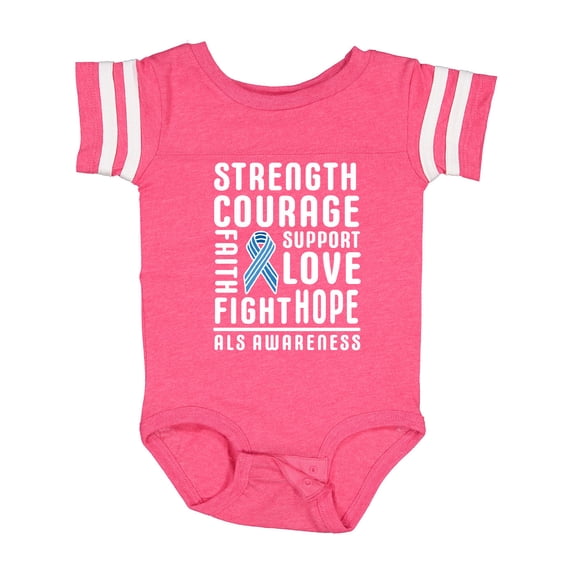 Inktastic ALS Awareness Strength Courage Support Boys or Girls Baby Bodysuit