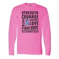 thumbnail image 1 of Inktastic ALS Awareness Strength Courage Support Long Sleeve T-Shirt, 1 of 5