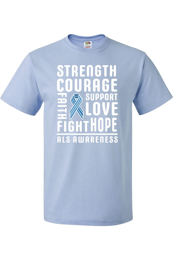 Als Awareness Strength Courage Support T-Shirt