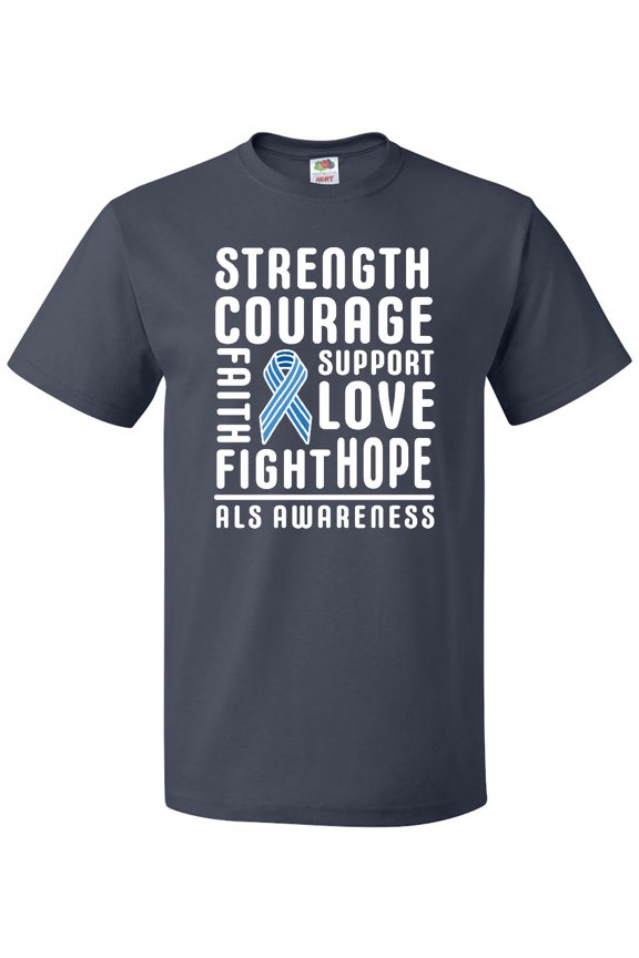 Als Awareness Strength Courage Support T-Shirt