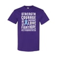 thumbnail image 1 of Inktastic ALS Awareness Strength Courage Support T-Shirt, 1 of 5